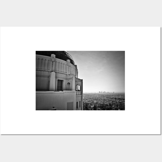 Griffith Observatory And Downtown Los Angeles Wall Art by KirtTisdale